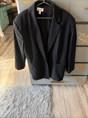 Open Edit Black Tailored Blazer